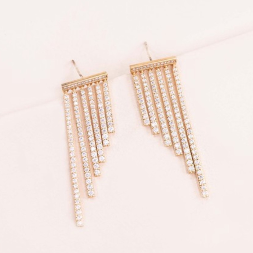 Dazzling Rhinestone Drop Earrings